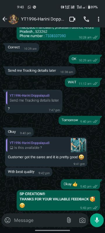 WhatsApp Testimonial 14